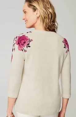 J.Jill Wearever Garden Roses Sweater | Jjill-Women Sweaters