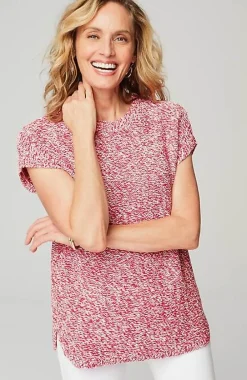 J.Jill Wearever Marled Dolman-Sleeve Pullover | Jjill-Women Sweaters