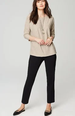 J.Jill Wearever Marled Seamed Top | Jjill-Women Tops & Tees