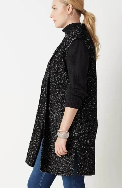 J.Jill Wearever Novelty Textured Gilet | Jjill-Women Sweaters