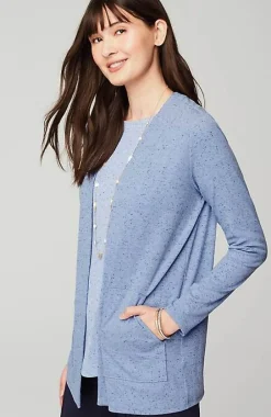 J.Jill Wearever Open-Front Marled Jacket | Jjill-Women Jackets & Coats