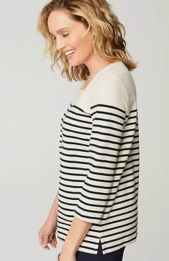 J.Jill Wearever Ottoman Square-Neck Top | Jjill-Women Tops & Tees