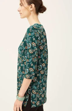 J.Jill Wearever Shirred A-Line Tunic | Jjill-Women Tops & Tees
