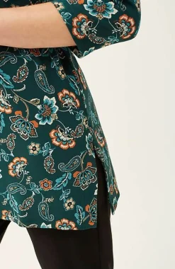 J.Jill Wearever Shirred A-Line Tunic | Jjill-Women Tops & Tees