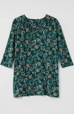 J.Jill Wearever Shirred A-Line Tunic | Jjill-Women Tops & Tees