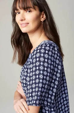 J.Jill Wearever Shirred Square-Neck Top | Jjill-Women Shirts & Blouses