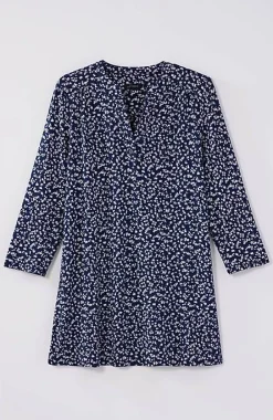 J.Jill Wearever Shirred-Yoke Split-Neck Tunic | Jjill-Women Tops & Tees