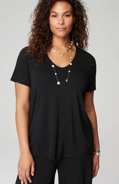 J.Jill Wearever Soft-V-Neck Tee | Jjill-Women Tops & Tees