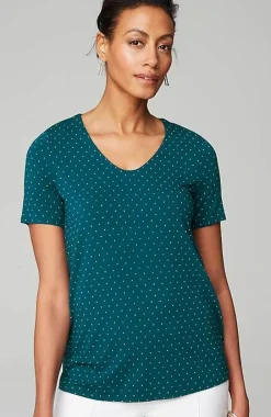 J.Jill Wearever Soft-V-Neck Tee | Jjill-Women Tops & Tees