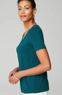 J.Jill Wearever Soft-V-Neck Tee | Jjill-Women Tops & Tees
