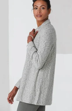 J.Jill Wearever Textured Button-Front Tunic | Jjill-Women Tops & Tees