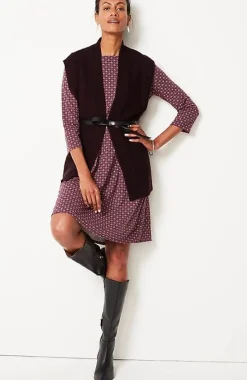 J.Jill Wearever Textured Open-Front Sweater-Vest | Jjill-Women Sweaters