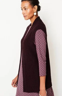 J.Jill Wearever Textured Open-Front Sweater-Vest | Jjill-Women Sweaters