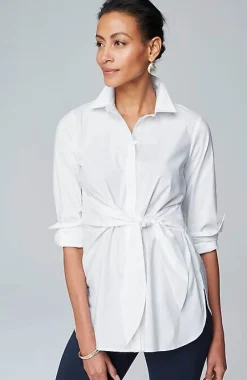 J.Jill Wearever Tie-Front Top | Jjill-Women Shirts & Blouses
