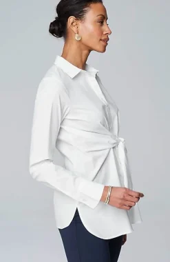 J.Jill Wearever Tie-Front Top | Jjill-Women Shirts & Blouses