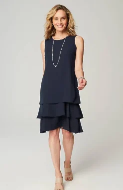 J.Jill Wearever Tiered Flounce Dress | Jjill-Women Dresses