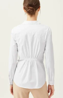 J.Jill Wearever Twisted-Front Shirt-Collar Top | Jjill-Women Shirts & Blouses