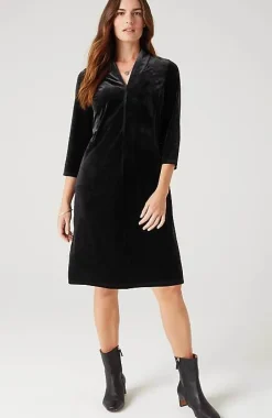 J.Jill Wearever Velvet-Knit Dress | Jjill-Women Dresses