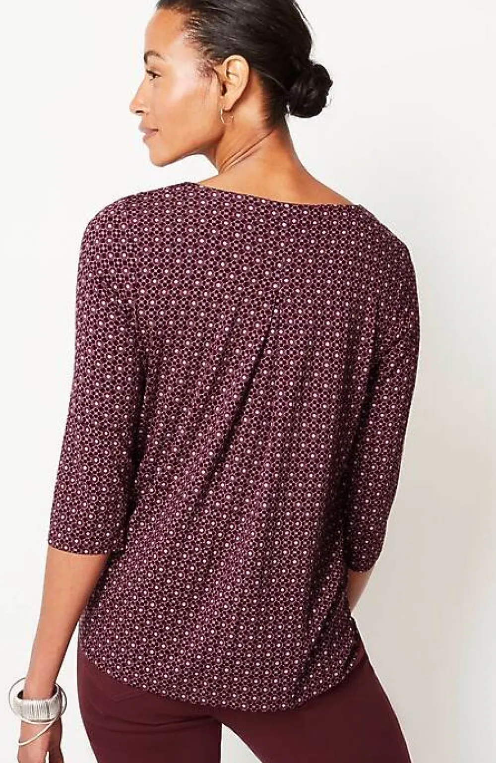 J.Jill Wearever V-Neck Ballet-Sleeve Top | Jjill-Women Tops & Tees