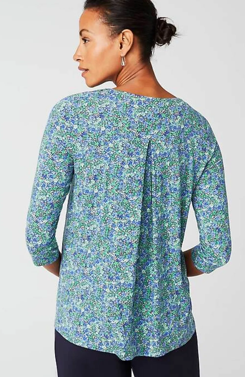 J.Jill Wearever V-Neck Ballet-Sleeve Top | Jjill-Women Tops & Tees
