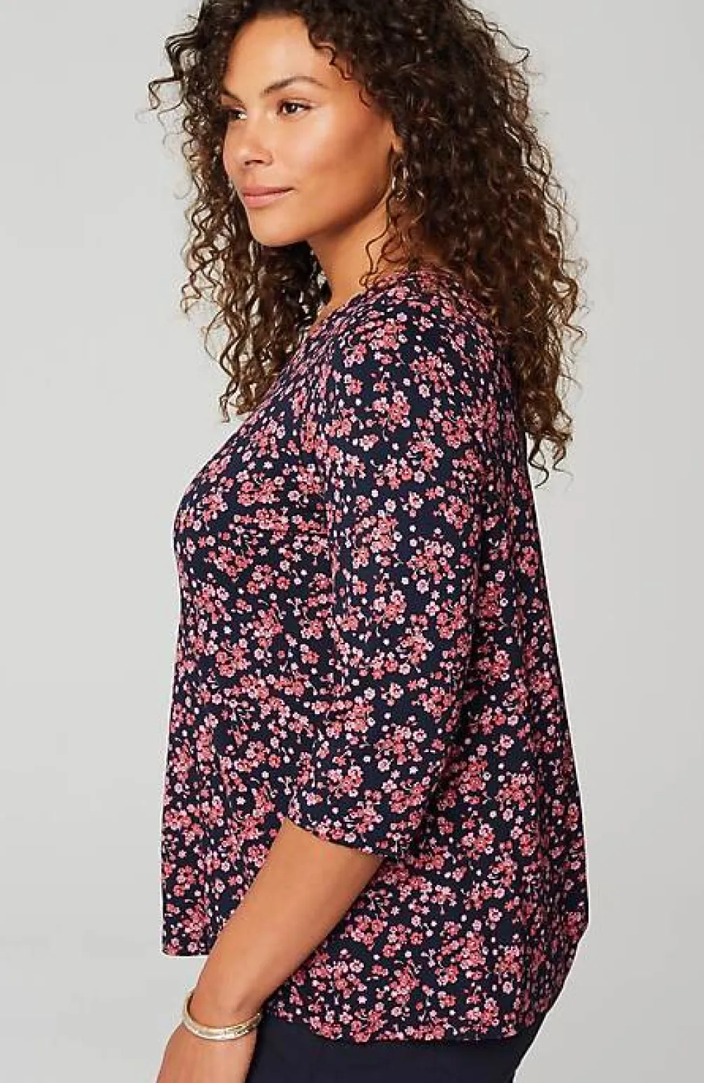 J.Jill Wearever V-Neck Ballet-Sleeve Top | Jjill-Women Tops & Tees