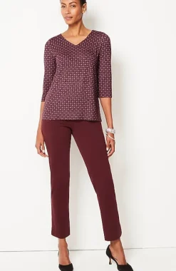 J.Jill Wearever V-Neck Ballet-Sleeve Top | Jjill-Women Tops & Tees
