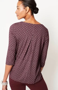 J.Jill Wearever V-Neck Ballet-Sleeve Top | Jjill-Women Tops & Tees