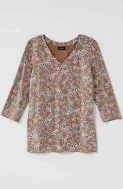 J.Jill Wearever V-Neck Ballet-Sleeve Top | Jjill-Women Tops & Tees