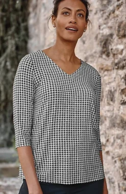 J.Jill Wearever V-Neck Ballet-Sleeve Top | Jjill-Women Tops & Tees