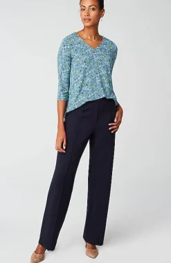 J.Jill Wearever V-Neck Ballet-Sleeve Top | Jjill-Women Tops & Tees