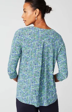 J.Jill Wearever V-Neck Ballet-Sleeve Top | Jjill-Women Tops & Tees