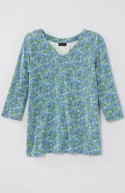 J.Jill Wearever V-Neck Ballet-Sleeve Top | Jjill-Women Tops & Tees