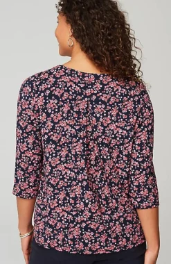 J.Jill Wearever V-Neck Ballet-Sleeve Top | Jjill-Women Tops & Tees