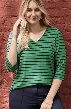 J.Jill Wearever V-Neck Ballet-Sleeve Top | Jjill-Women Tops & Tees