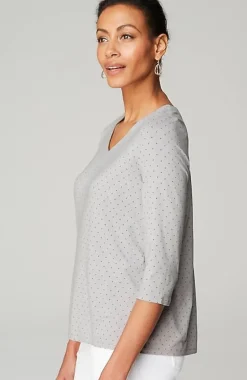 J.Jill Wearever V-Neck Ballet-Sleeve Top | Jjill-Women Tops & Tees