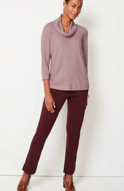 J.Jill Wearever Waffle-Textured Cowl-Neck Top | Jjill-Women Tops & Tees