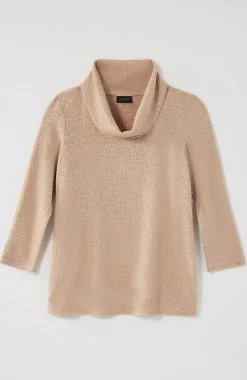 J.Jill Wearever Waffle-Textured Cowl-Neck Top | Jjill-Women Tops & Tees