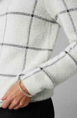 J.Jill Wearever Windowpane Removable-Snood Sweater | Jjill-Women Sweaters
