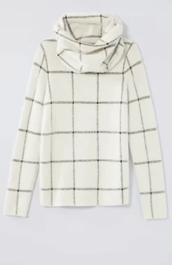 J.Jill Wearever Windowpane Removable-Snood Sweater | Jjill-Women Sweaters